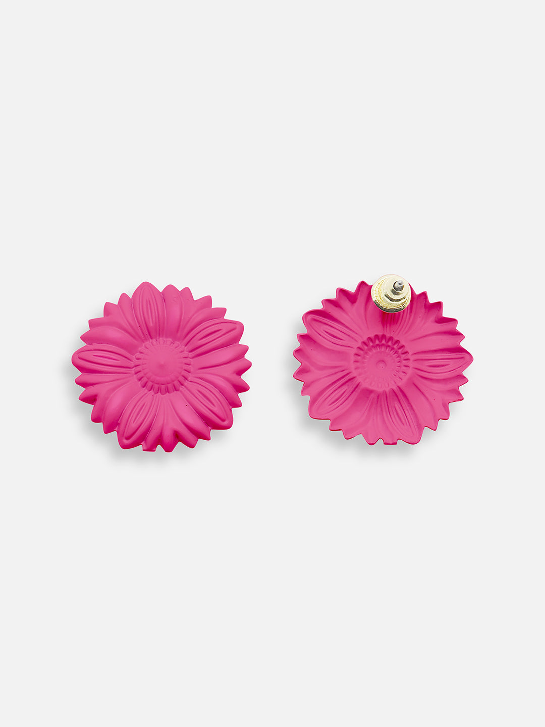 GOLD PLATED PARTY DESIGNER STONE STUD FOR WOMEN