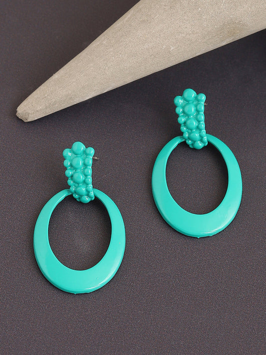 GOLD PLATED PARTY DESIGNER DROP EARRING FOR WOMEN