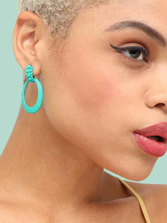 GOLD PLATED PARTY DESIGNER DROP EARRING FOR WOMEN