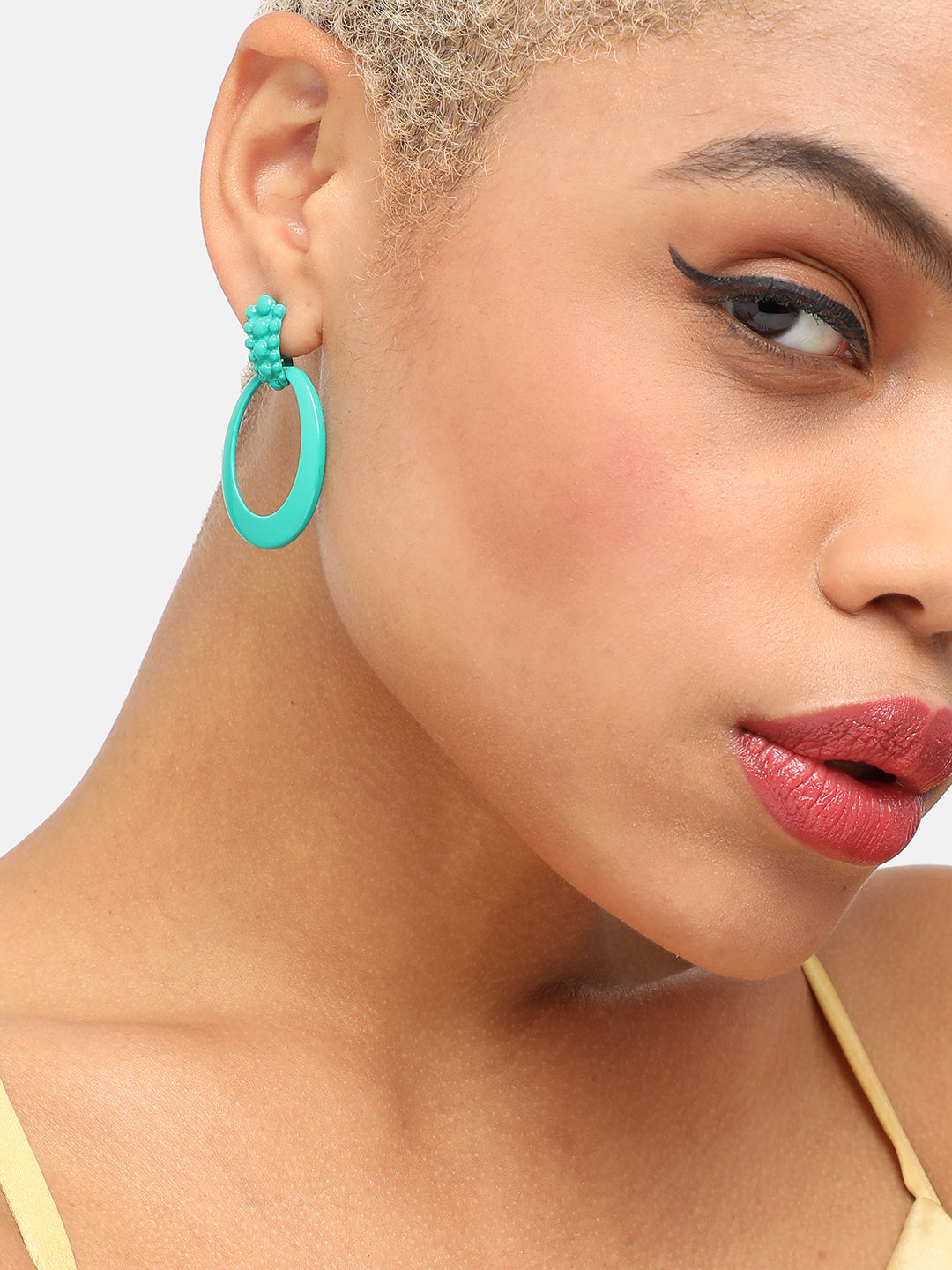 GOLD PLATED PARTY DESIGNER DROP EARRING FOR WOMEN