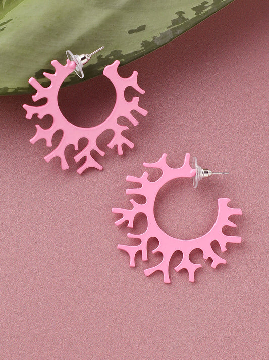 GOLD PLATED PARTY DESIGNER HOOP EARRING FOR WOMEN