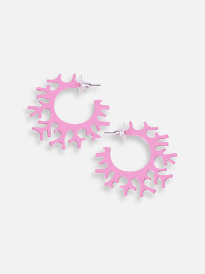 GOLD PLATED PARTY DESIGNER HOOP EARRING FOR WOMEN