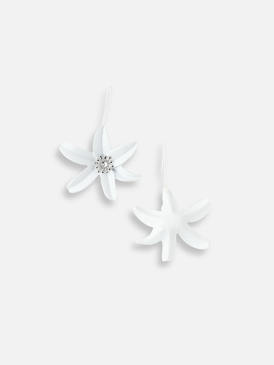 SILVER PLATED DESIGNER DROP EARRINGS