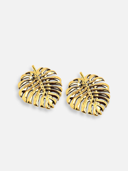 GOLD PLATED PARTY DESIGNER STUD FOR WOMEN