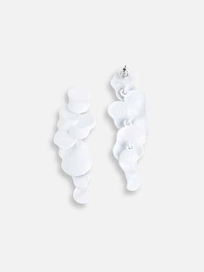 SILVER PLATED PARTY DESIGNER DROP EARRING FOR WOMEN
