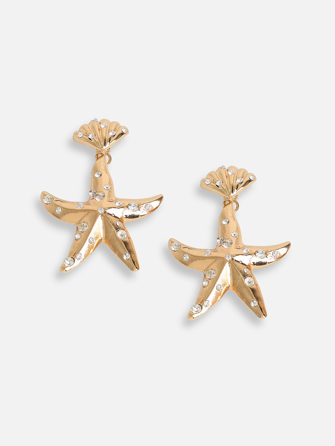 GOLD PLATED PARTY DESIGNER DROP EARRING FOR WOMEN