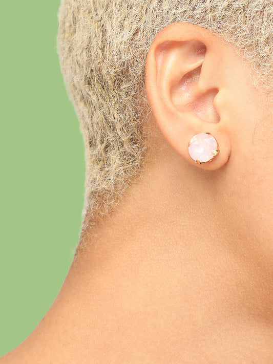 GOLD PLATED PARTY DESIGNER STONE DROP EARRING FOR WOMEN