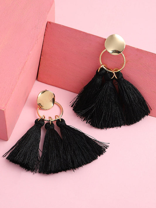 GOLD PLATED PARTY DESIGNER DROP EARRING FOR WOMEN