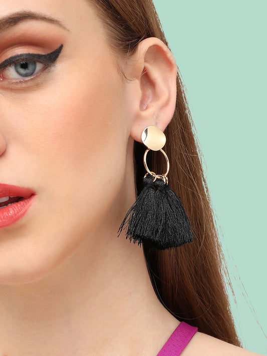 GOLD PLATED PARTY DESIGNER DROP EARRING FOR WOMEN