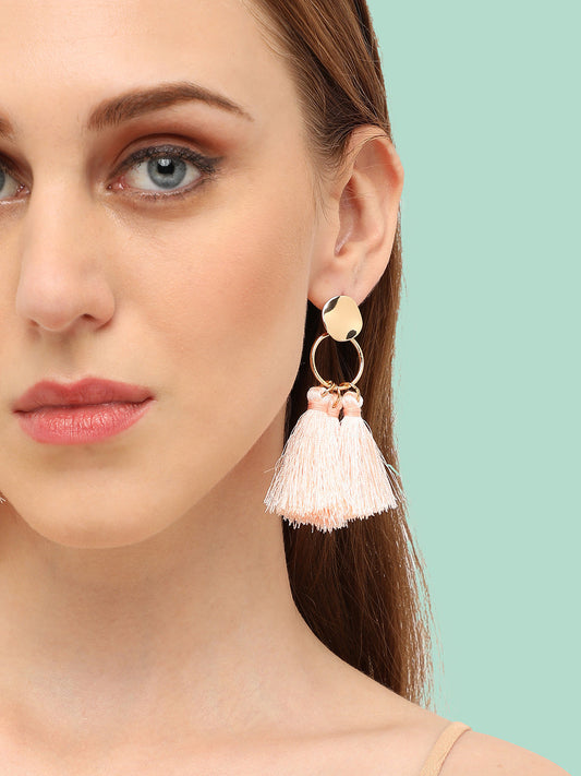 GOLD PLATED PARTY DESIGNER DROP EARRING FOR WOMEN