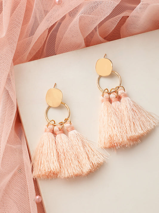 GOLD PLATED PARTY DESIGNER DROP EARRING FOR WOMEN