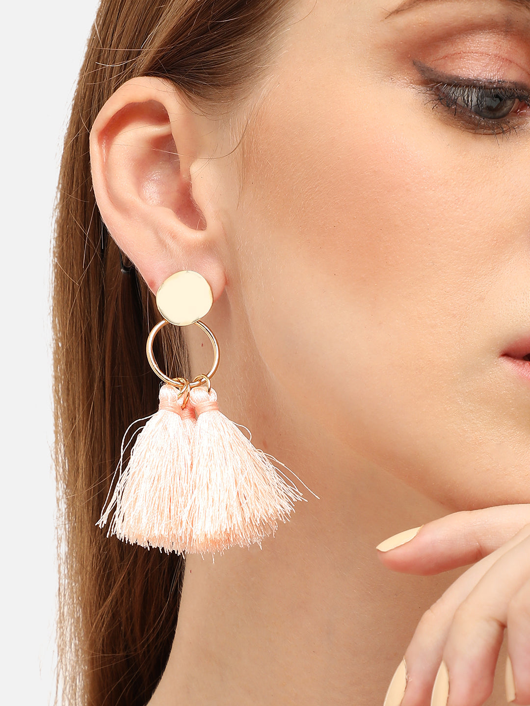 GOLD PLATED PARTY DESIGNER DROP EARRING FOR WOMEN