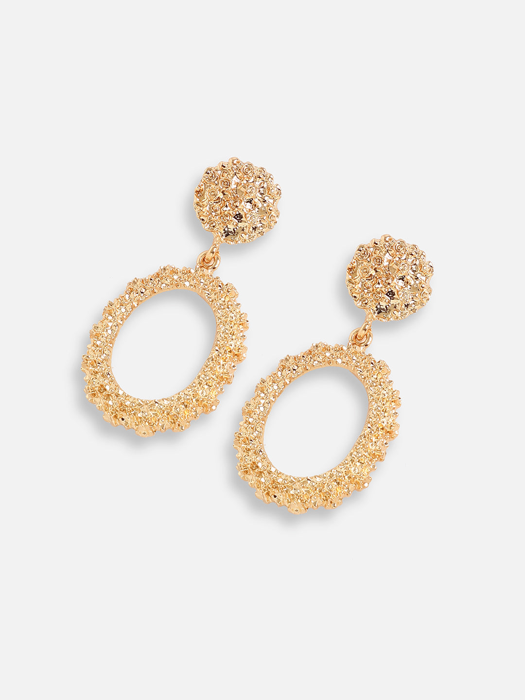 GOLD PLATED PARTY DESIGNER DROP EARRING FOR WOMEN