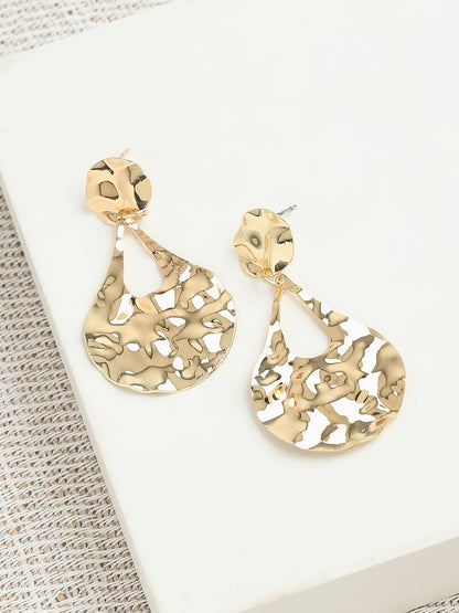 GOLD PLATED PARTY DESIGNER DROP EARRING FOR WOMEN