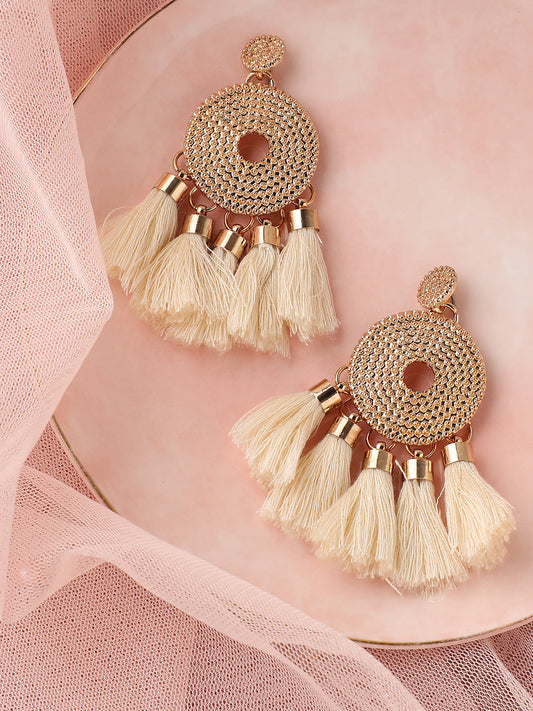 GOLD PLATED PARTY DESIGNER DROP EARRING FOR WOMEN