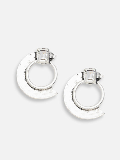 GOLD PLATED PARTY DESIGNER STONE DROP EARRING FOR WOMEN