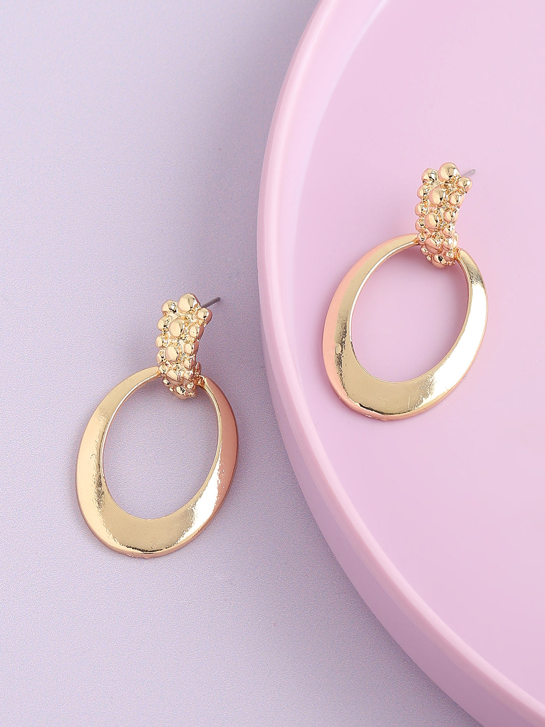 GOLD PLATED PARTY DESIGNER DROP EARRING FOR WOMEN