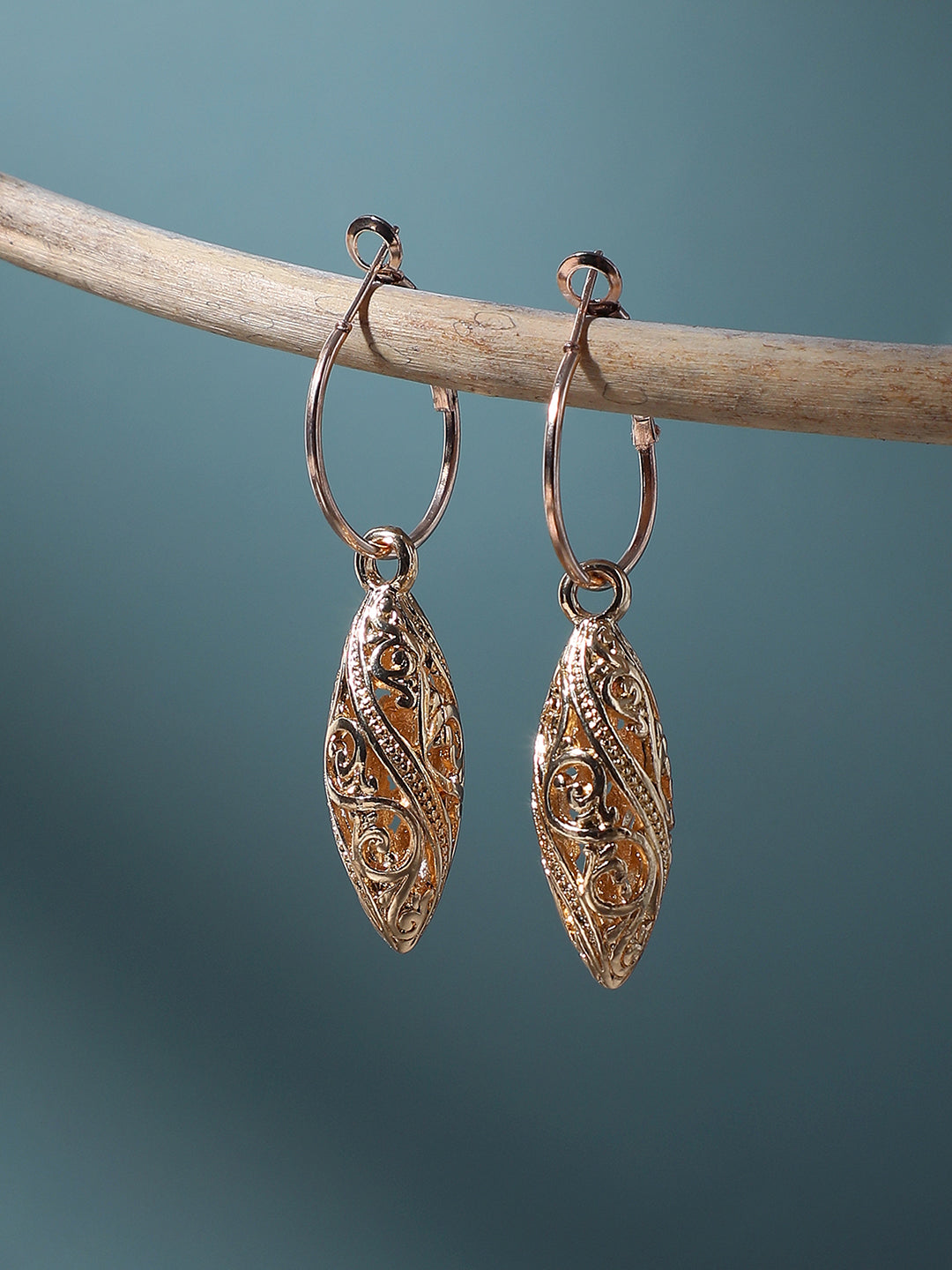 GOLD PLATED PARTY DESIGNER DROP EARRING FOR WOMEN