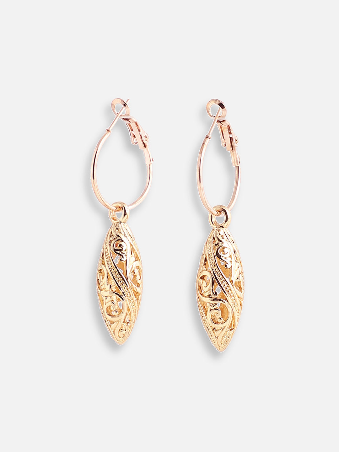 GOLD PLATED PARTY DESIGNER DROP EARRING FOR WOMEN