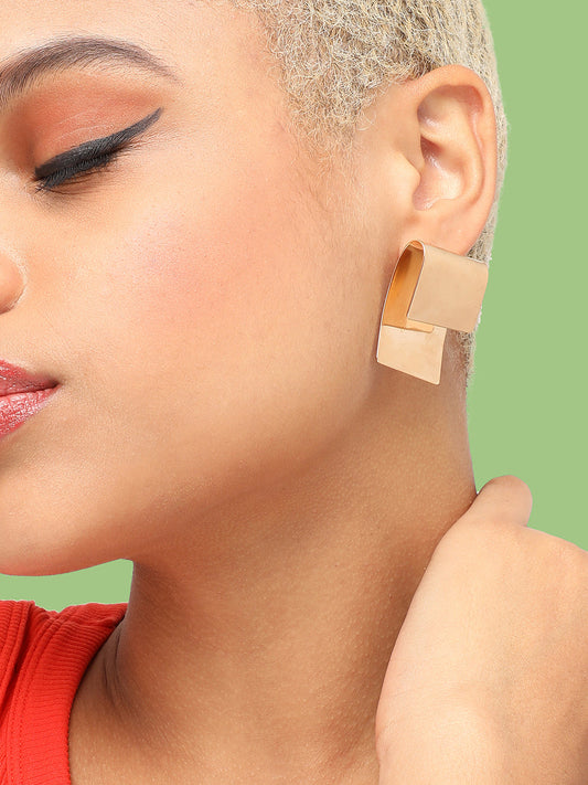 GOLD PLATED PARTY DESIGNER DROP EARRING FOR WOMEN