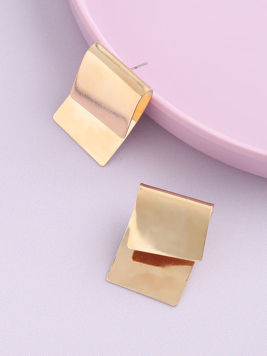 GOLD PLATED PARTY DESIGNER DROP EARRING FOR WOMEN