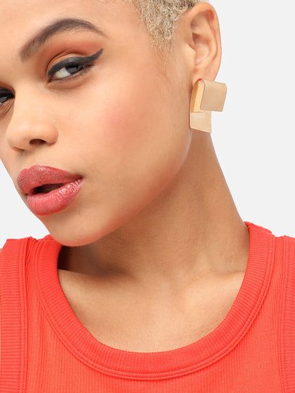 GOLD PLATED PARTY DESIGNER DROP EARRING FOR WOMEN