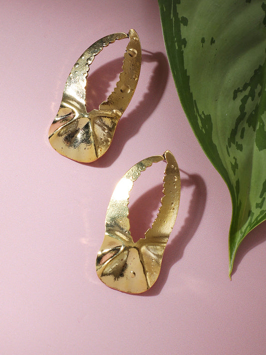 GOLD PLATED PARTY DESIGNER DROP EARRING FOR WOMEN