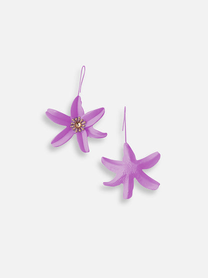SILVER PLATED DESIGNER DROP EARRINGS
