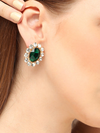 Emerald Charm Earrings
