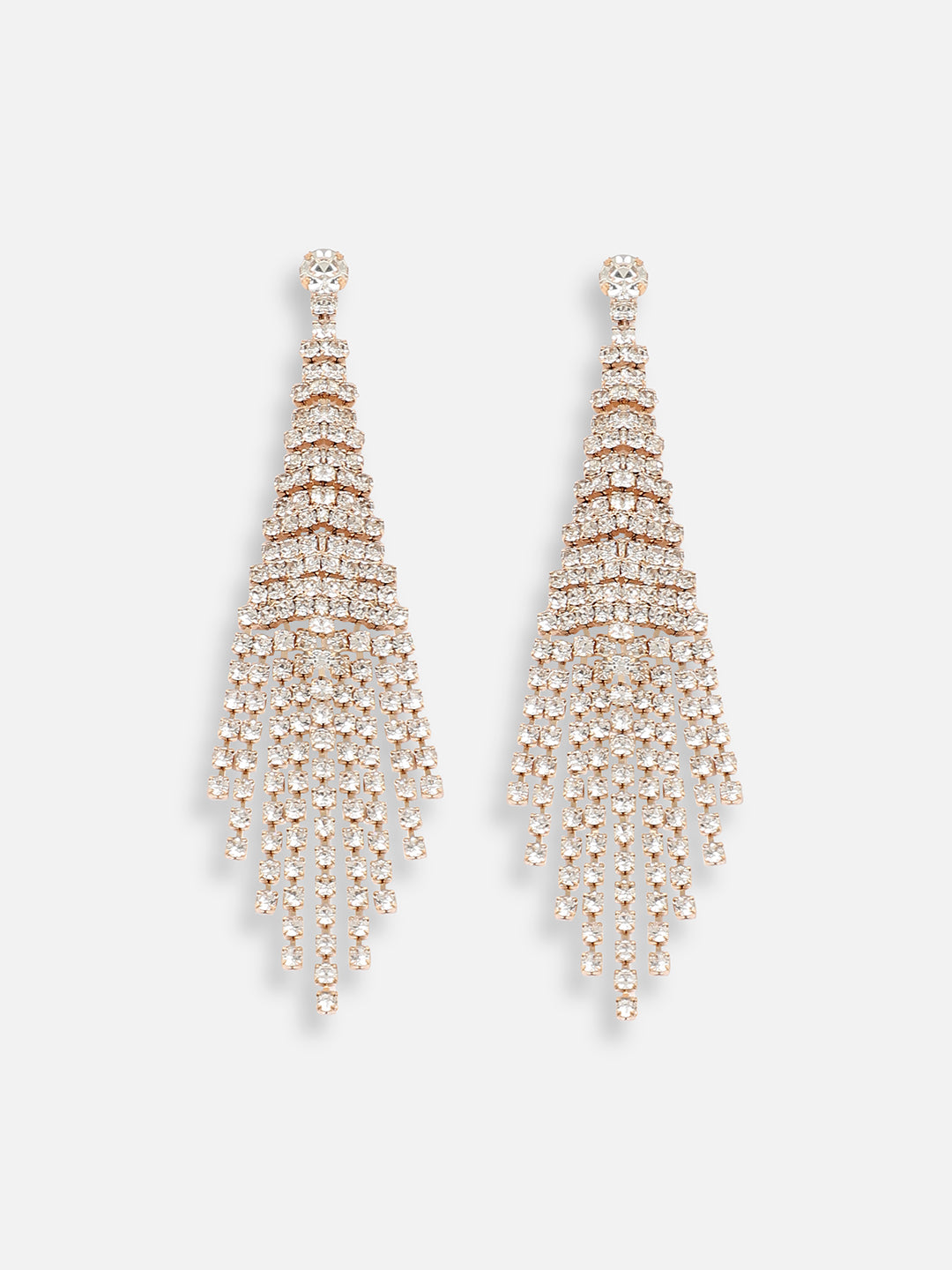 Silver Plated Designer Stone Party Drop Earring For Women