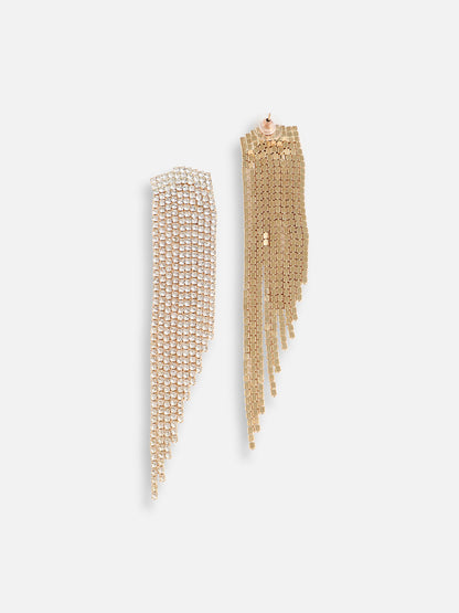 Silver Plated Designer Stone Party Drop Earring For Women