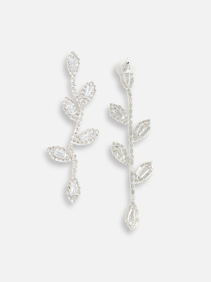 Silver Plated Designer Stone Party Drop Earring For Women