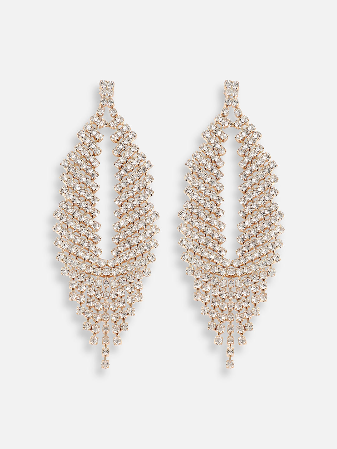 Silver Plated Designer Stone Party Drop Earring For Women