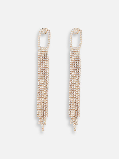 Silver Plated Designer Stone Party Drop Earring For Women