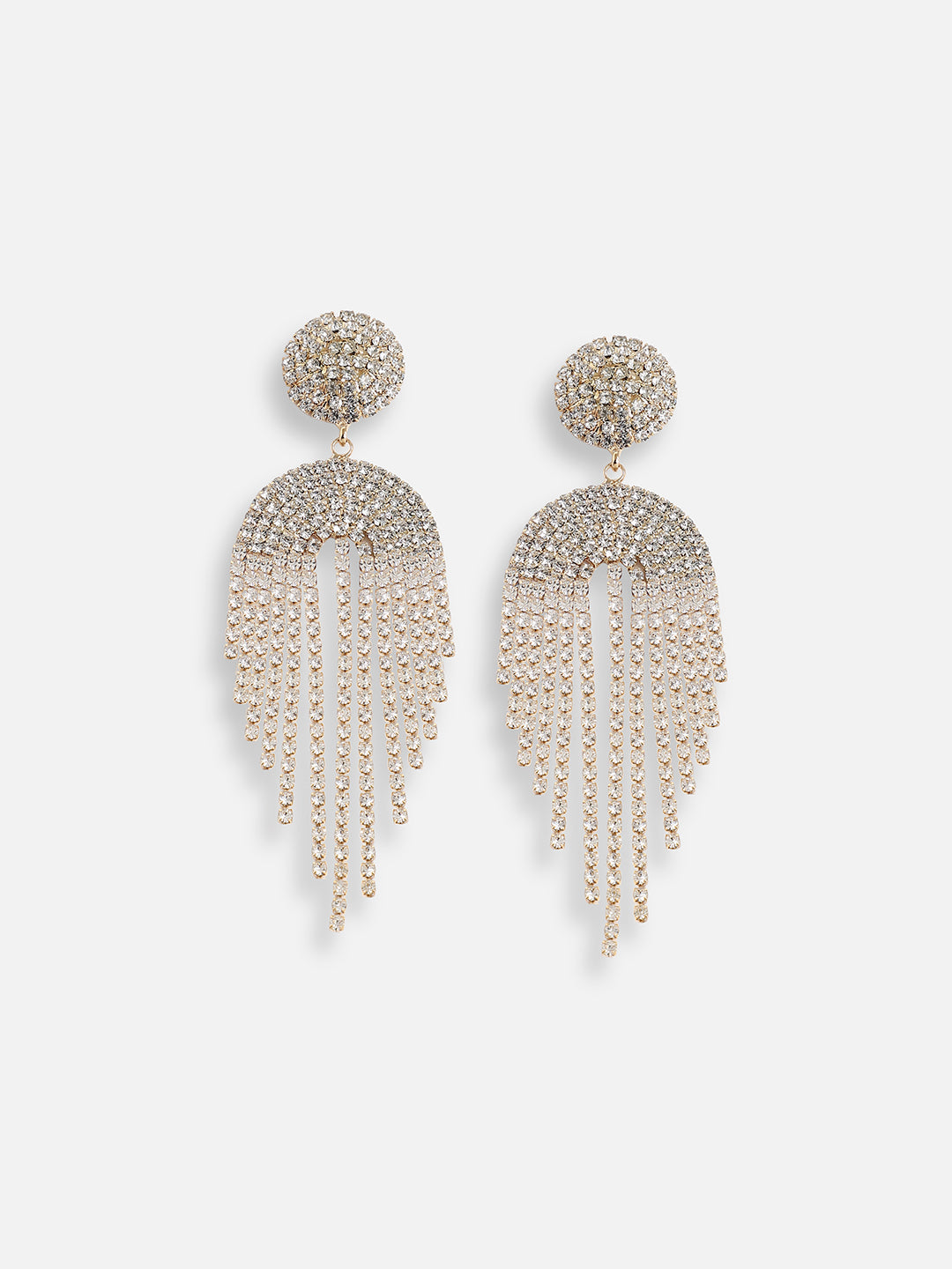 Silver Plated Designer Stone Party Drop Earring For Women
