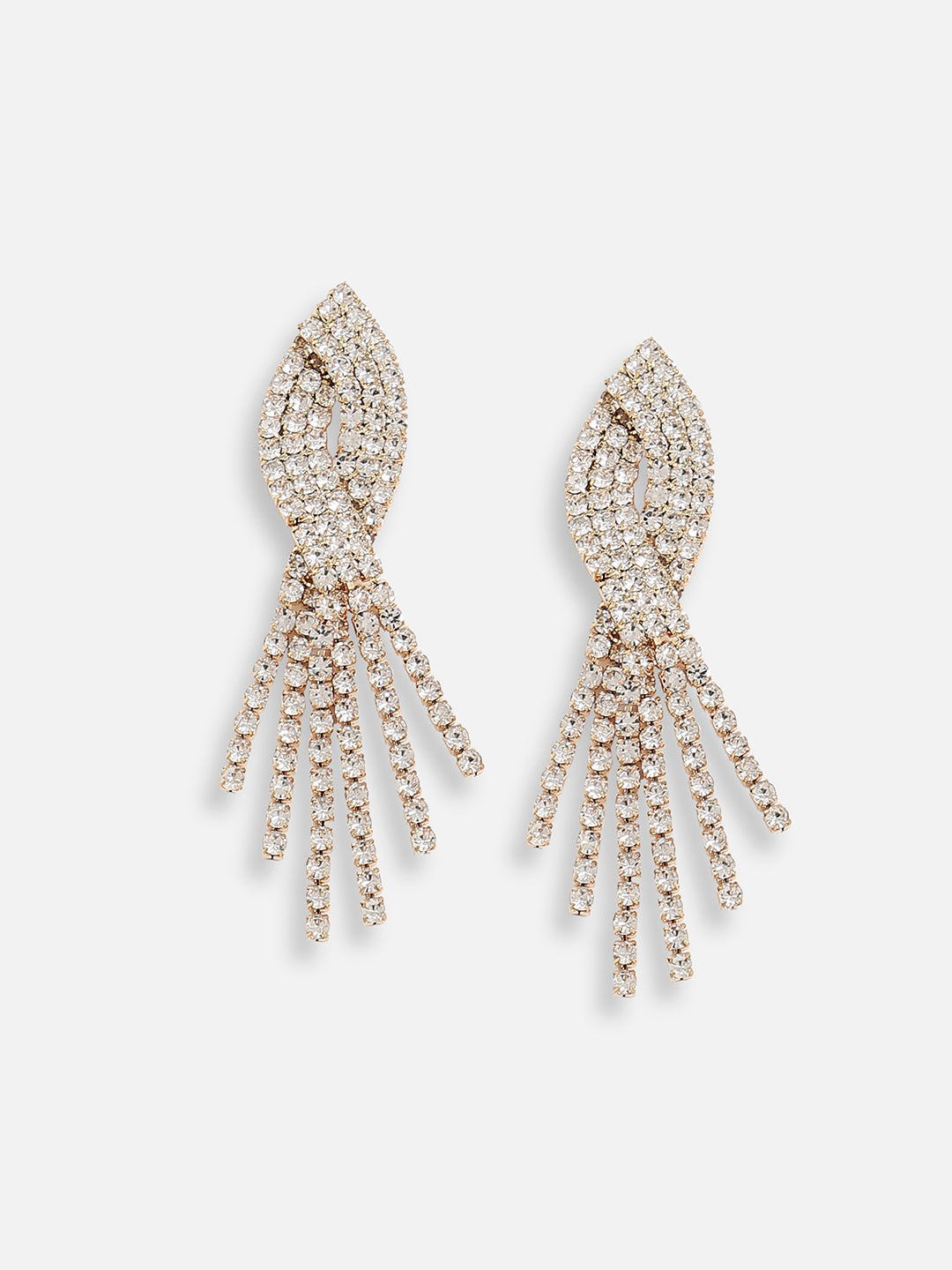 Silver Plated Designer Stone Party Drop Earring For Women