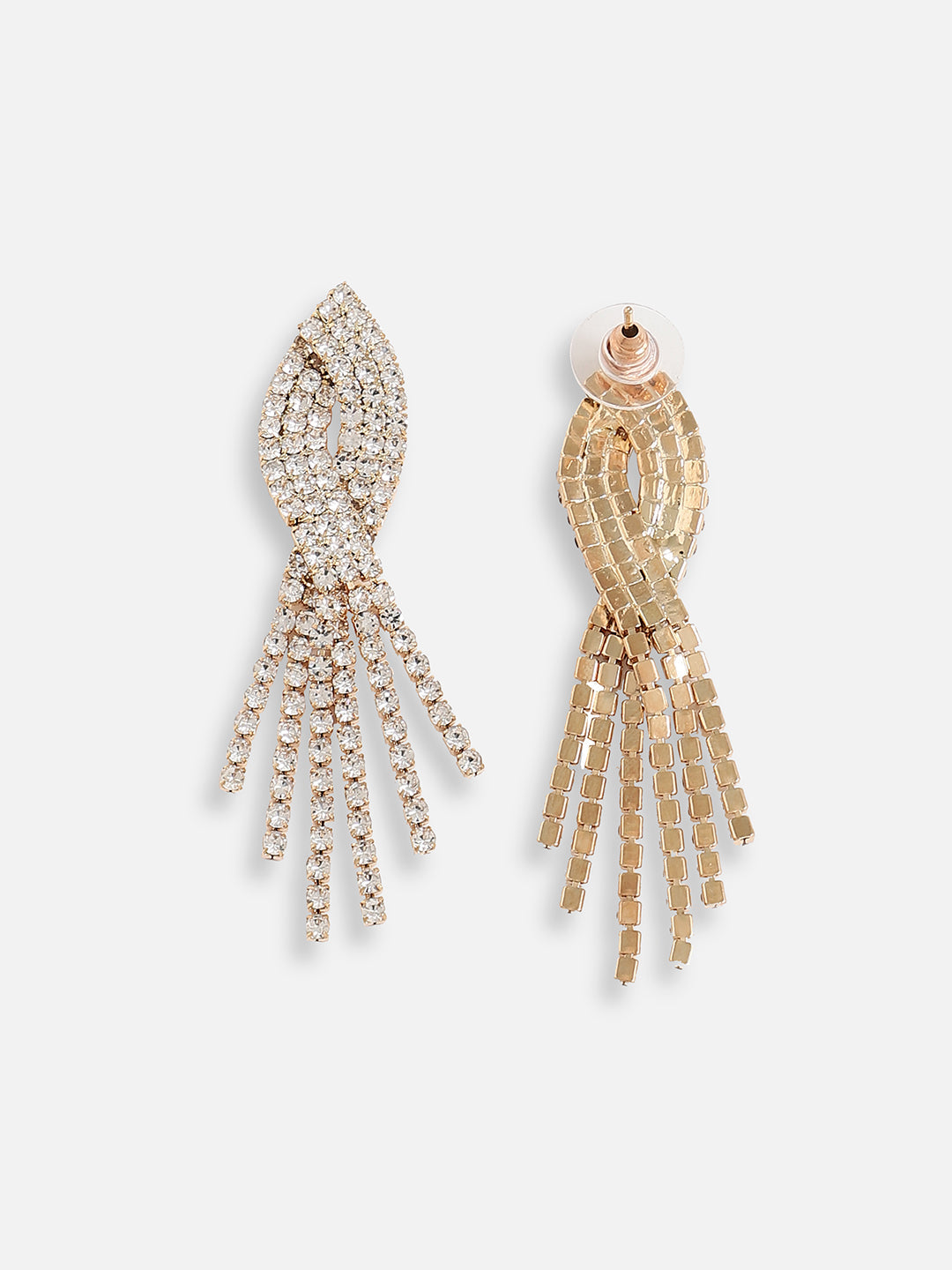 Silver Plated Designer Stone Party Drop Earring For Women