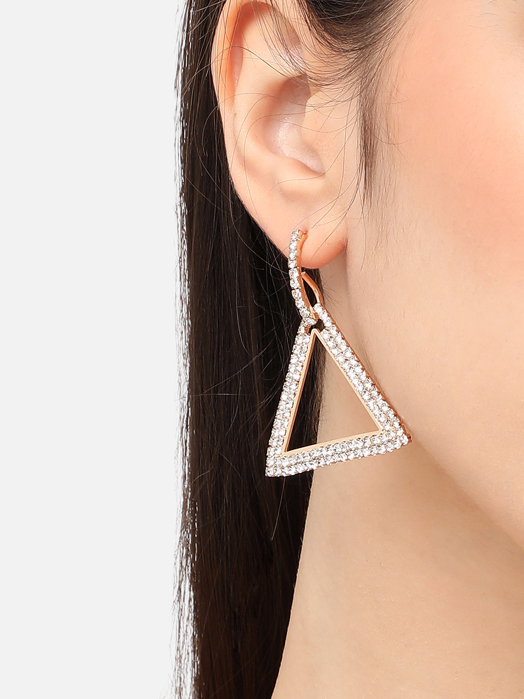 Silver Plated Designer Stone Party Drop Earring For Women