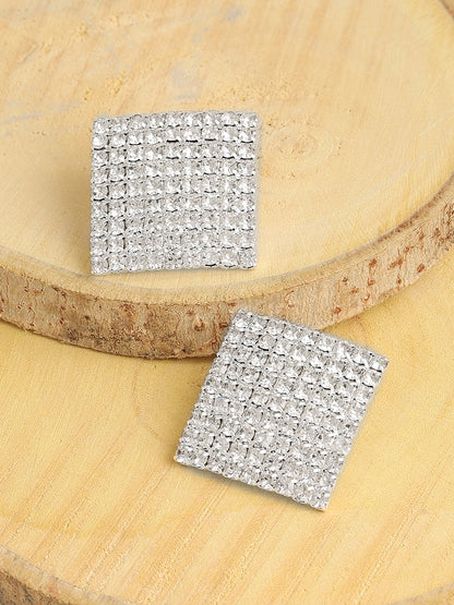 Nadia Square Stud Earrings