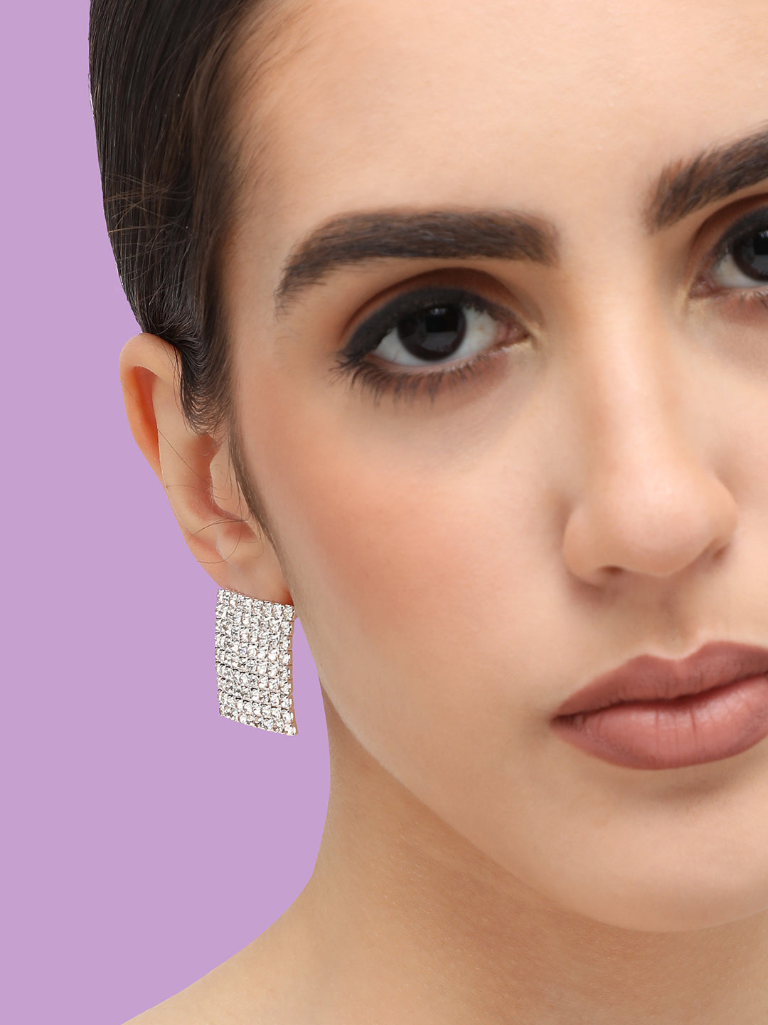 Nadia Square Stud Earrings