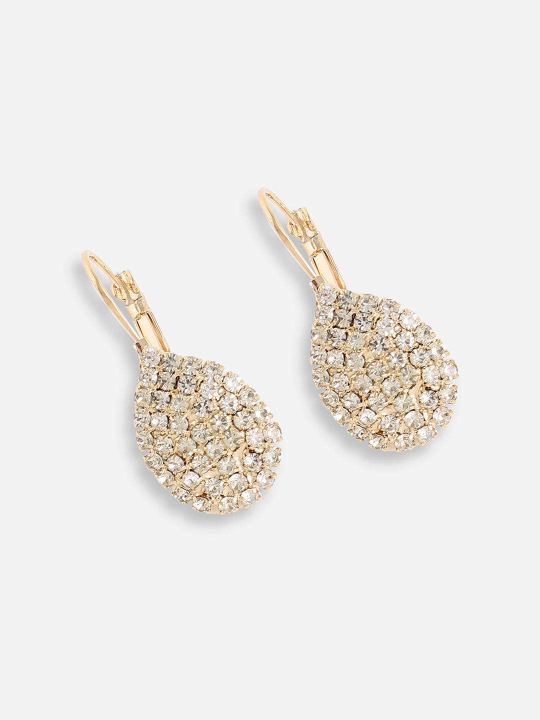 Gold Plated Designer Stone Party Drop Earring For Women