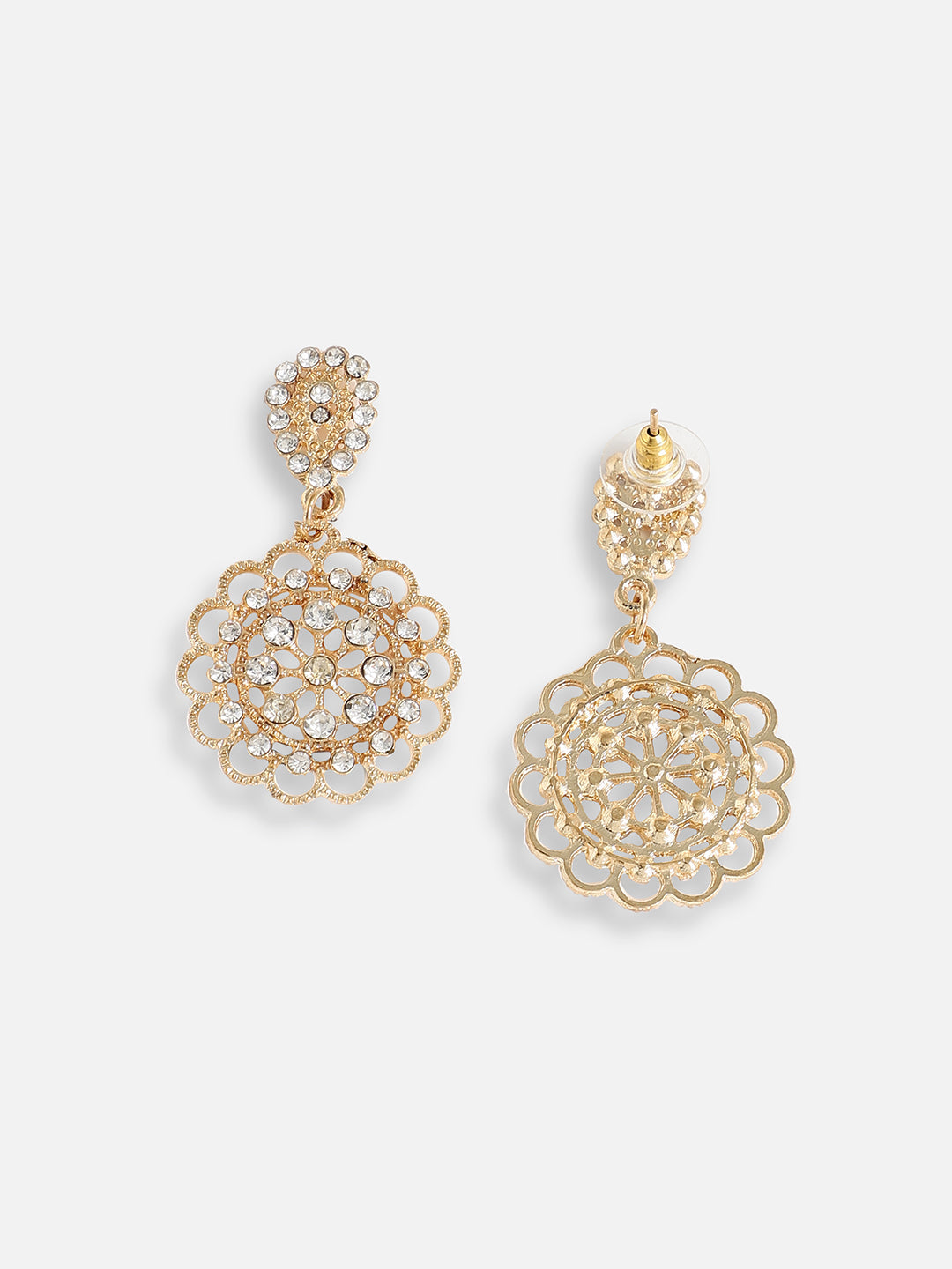 Silver Plated Designer Stone Party Drop Earring For Women