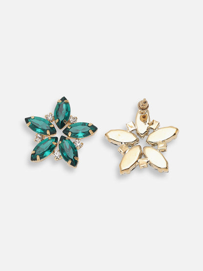 Gold Plated Designer Stone Party Stud For Women