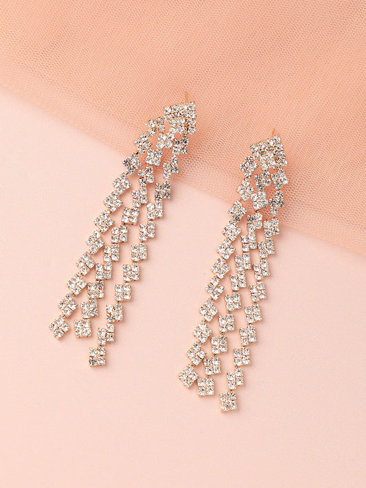 Silver Plated Designer Stone Party Drop Earring For Women