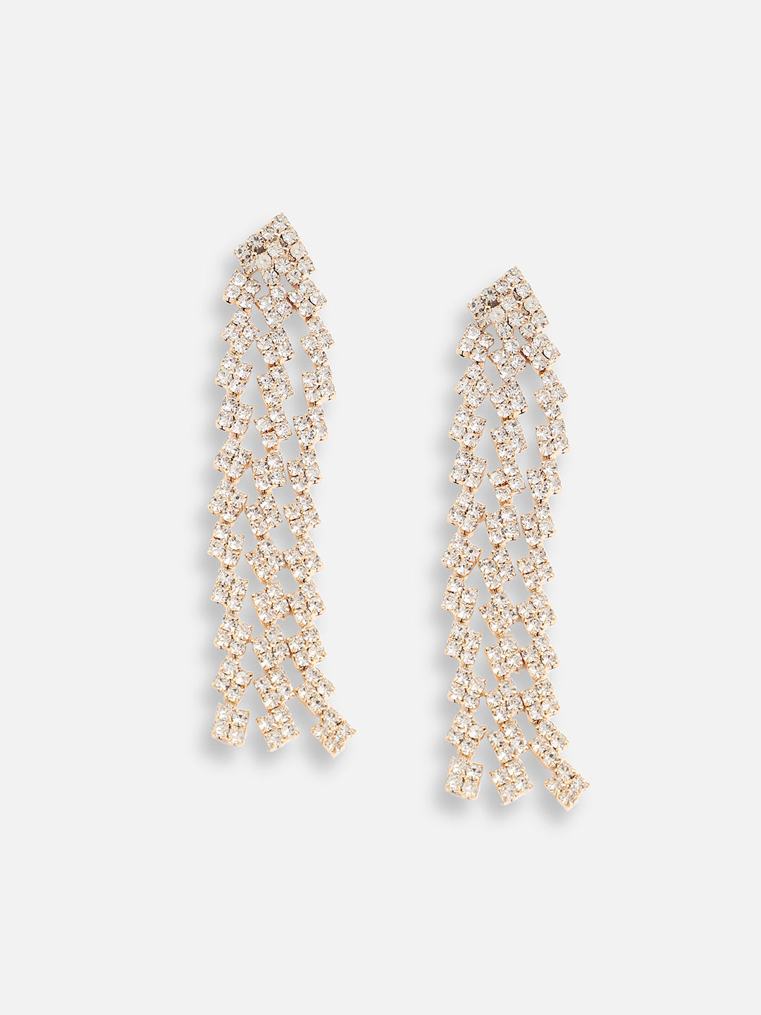 Silver Plated Designer Stone Party Drop Earring For Women