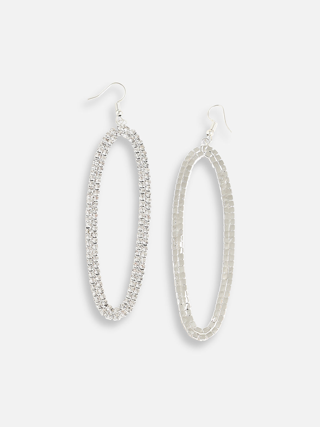 Silver Plated Designer Stone Party Drop Earring For Women