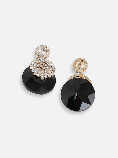 Gold Plated Designer Stone Party Drop Earring For Women