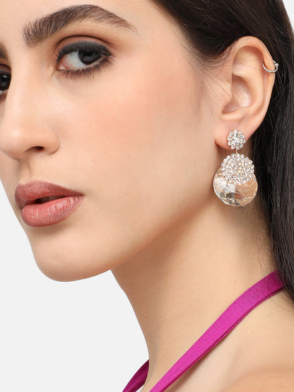 Gold Plated Designer Stone Party Drop Earring For Women