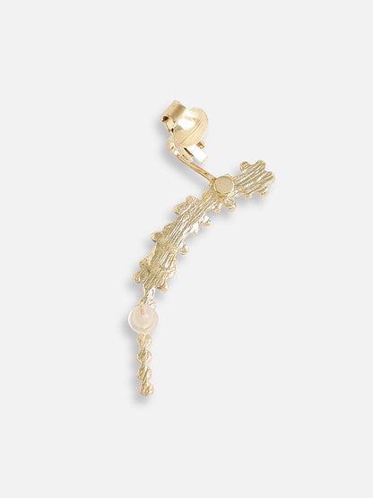 Gold Plated Designer Stone Party Ear Cuff For Women