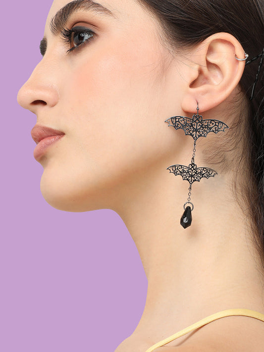 Silver Plated Designer Stone Casual Drop Earring For Women